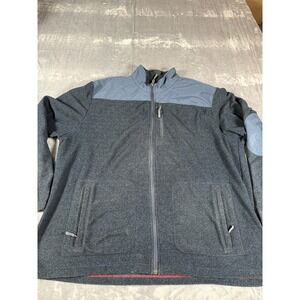 CLUB 38 PERFORMANCE CREMIEUX Men's 3XL Full Zip Fleece Jacket Coat Blue Gray